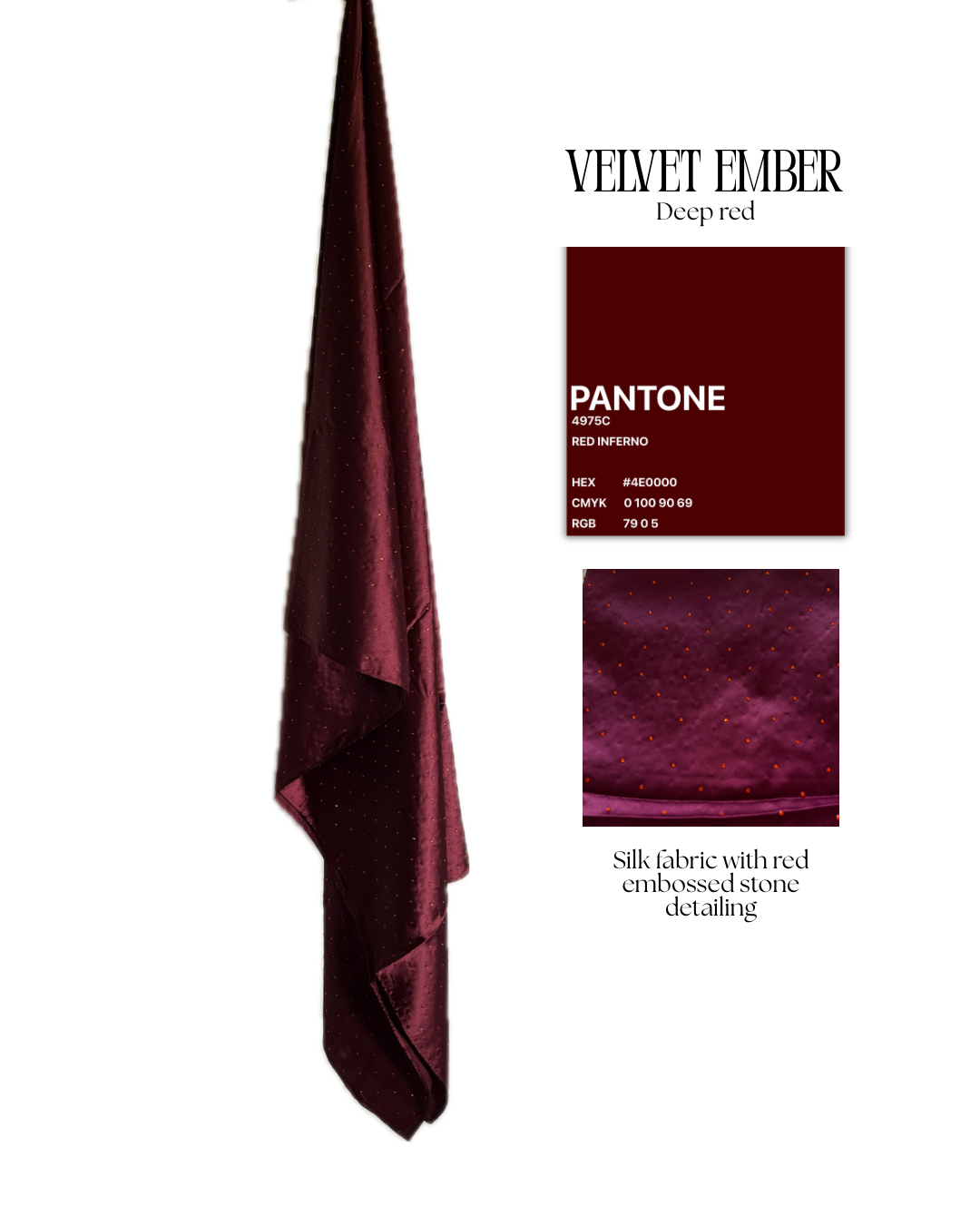 Velvet Ember – Silk Stone Embossed Hijab